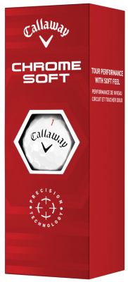 Callaway Golfbollar Chrome Soft 22 Vit (1st 3-pack) i gruppen Golfbollar hos Dimbo Golf AB (1418061-1010)