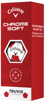 Callaway Golfbollar Chrome Soft 22 Truvis Vit/Röd (1st 3-pack) i gruppen Golfbollar hos Dimbo Golf AB (1418063-1055)
