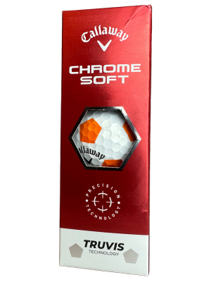 Callaway Golfbollar Chrome Soft 22 Truvis Vit/Orange (1st 3-pack) i gruppen Golfbollar hos Dimbo Golf AB (1418063-1060)