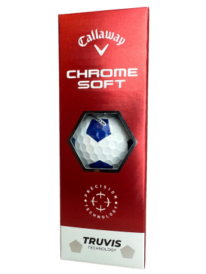 Callaway Golfbollar Chrome Soft 22 Truvis Vit/Blå (1st 3-pack) i gruppen Golfbollar hos Dimbo Golf AB (1418063-1080)