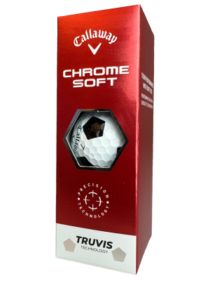 Callaway Golfbollar Chrome Soft 22 Truvis Vit/Svart (1st 3-pack) i gruppen Golfbollar hos Dimbo Golf AB (1418063-1099)