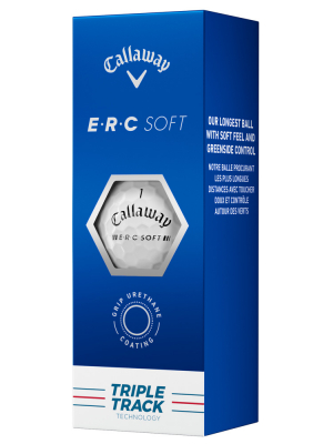 Callaway Golfbollar ERC Soft 23 Triple Track Vit (1st 3-pack) i gruppen Golfbollar hos Dimbo Golf AB (1418064-10)