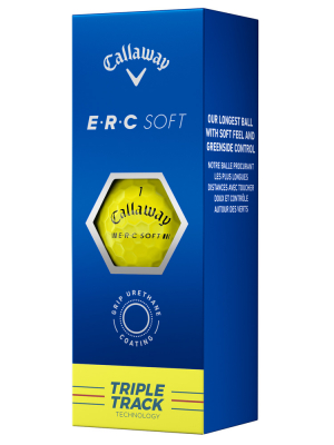 Callaway Golfbollar ERC Soft 23 Triple Track Gul (1st 3-pack) i gruppen Golfbollar hos Dimbo Golf AB (1418064-30)