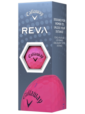 Callaway Golfbollar Reva 23 Rosa (1st 3-pack) i gruppen Golfbollar hos Dimbo Golf AB (1418066-51)