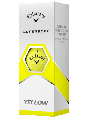 Callaway Golfbollar Supersoft 23 Gul (1st 3-pack) i gruppen Golfbollar hos Dimbo Golf AB (1418067-30)