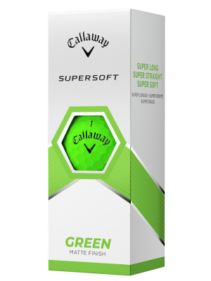 Callaway Golfbollar Supersoft 23 Matte Grön (1st 3-pack) i gruppen Golfbollar hos Dimbo Golf AB (1418067-40)