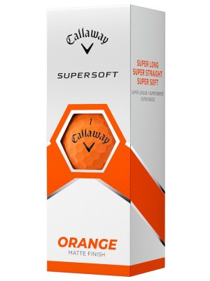 Callaway Golfbollar Supersoft 23 Matte Orange (1st 3-pack) i gruppen Golfbollar hos Dimbo Golf AB (1418067-60)