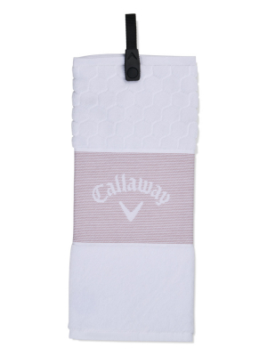 Callaway Handduk Tri Fold 23 Chev Rosa i gruppen Golftillbehr / Golfhanddukar hos Dimbo Golf AB (1443050-51)