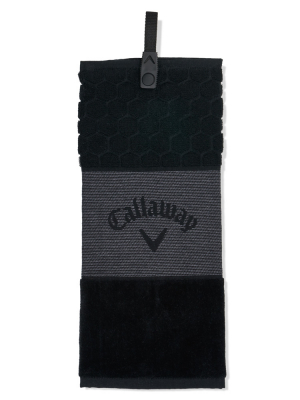 Callaway Handduk Tri Fold 23 Chev Svart i gruppen Golftillbehör / Golfhanddukar hos Dimbo Golf AB (1443050-90)