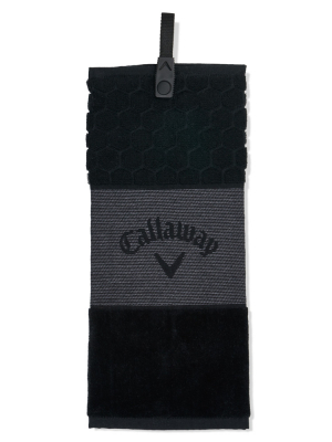 Callaway Handduk Tri Fold 23 Chev Svart i gruppen Golftillbehr / Golfhanddukar hos Dimbo Golf AB (1443050-90)