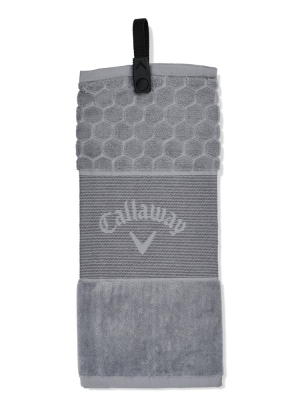 Callaway Handduk Tri Fold 23 Chev Silver i gruppen Golftillbehör / Golfhanddukar hos Dimbo Golf AB (1443050-91)