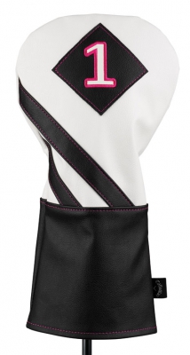Callaway Headcover Vintage Driver Vit/Svart/Rosa i gruppen Golftillbehör / Headcover Metalwoods hos Dimbo Golf AB (1481016-109951)