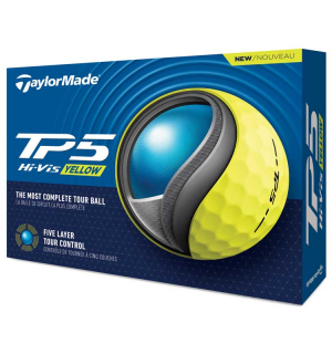 TaylorMade Golfboll TP5  Gul 2024 1st dussin i gruppen Golfbollar hos Dimbo Golf AB (1616026-668601)