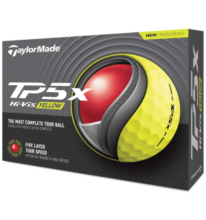 TaylorMade Golfboll TP5 X Gul 2024 1st dussin i gruppen Golfbollar hos Dimbo Golf AB (1616026-669801)
