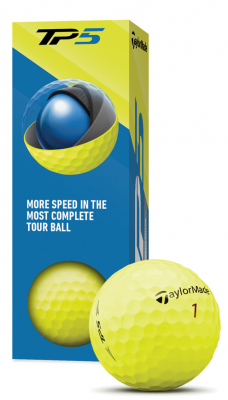 TaylorMade Golfboll TP5 Gul (1st 3-pack) i gruppen Golfbollar hos Dimbo Golf AB (1618035-3001)