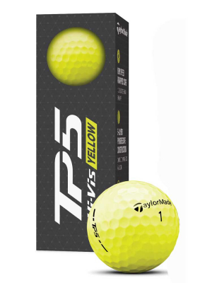 TaylorMade Golfboll TP5 Gul 2024 (1st 3-pack) i gruppen Golfbollar hos Dimbo Golf AB (1618041-668601)