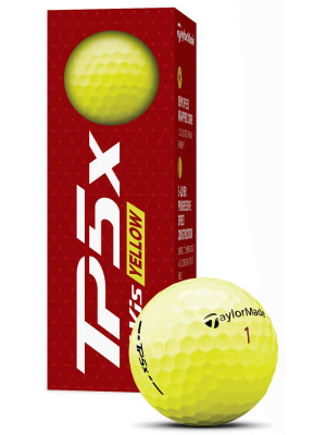 TaylorMade Golfboll TP5 X Gul 2024 (1st 3-pack) i gruppen Golfbollar hos Dimbo Golf AB (1618041-669801)