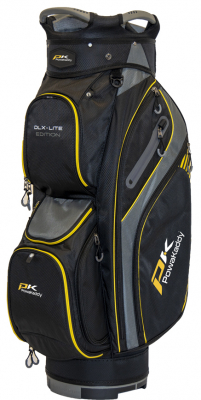 Powa Kaddy Vagnbag Deluxe Lite Nylon Svart/Titanium/Gul i gruppen Golfbagar / Vagnbagar / PowaKaddy Vagnbag hos Dimbo Golf AB (2012025-9930)