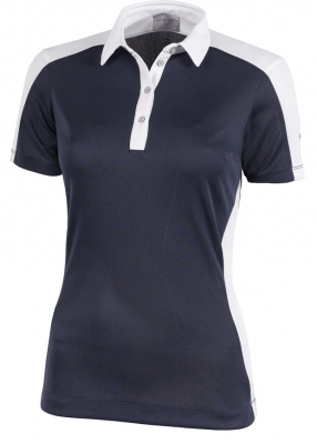 Galvin Green Piké Dam Muriel Marinblå/Vit i gruppen Kläder & Accessoarer / Dam / Kortärmat hos Dimbo Golf AB (2124040-31B4r)