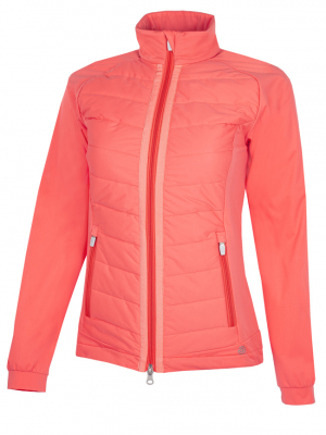 Galvin Green Vindjacka Interface 1 Full-Zip Dam Lorelle Korall i gruppen Klder & Accessoarer / Damklder / VINDPLAGG / Galvin Green Vindjacka hos Dimbo Golf AB (2138046-04B3r)