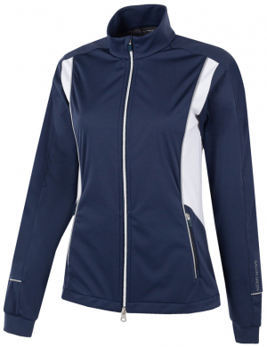 Galvin Green Interface 1 Vindjacka Full-Zip Dam Leila Marinbl/Reflex i gruppen Klder & Accessoarer / Damklder / JACKOR hos Dimbo Golf AB (2138047-31B3r)