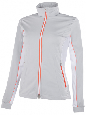 Galvin Green Vindjacka Interface 1 Full-Zip Dam Larissa Cool Gr/Vit/Korall i gruppen Klder & Accessoarer / Damklder / VINDPLAGG / Galvin Green Vindjacka hos Dimbo Golf AB (2138049-07B3r)