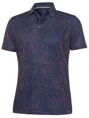 Galvin Green Pik Herr Maverick V8+ Marinbl/Orange i gruppen Klder & Accessoarer / Herrklder / KORTRMAT / Galvin Green Pike hos Dimbo Golf AB (21500101-35B4r)