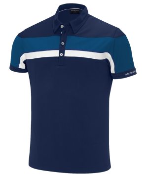 Galvin Green Piké Herr MITCHELL V8+ Marinblå i gruppen Kläder & Accessoarer / Herr / Kortärmat hos Dimbo Golf AB (2150054-31B4r)