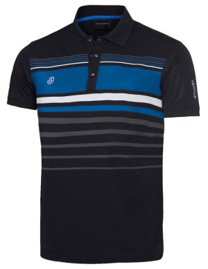 Galvin Green Piké Herr Mayer Svart/Blå i gruppen Kläder & Accessoarer / Herrkläder / KORTÄRMAT / Galvin Green Pike hos Dimbo Golf AB (2150062-76B4r)