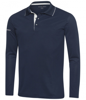 Galvin Green Piké Herr Marc Långärm Marinblå i gruppen Kläder & Accessoarer / Herr / Långärmat hos Dimbo Golf AB (2150065-31B4r)