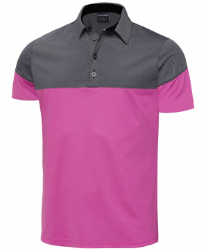 Galvin Green Piké Herr Milton Magenta/Svart i gruppen Rea & Begagnat / Rea Kläder / Herr hos Dimbo Golf AB (2150068-97B4r)