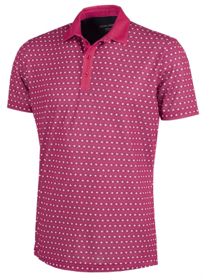 Galvin Green Piké Herr Mario Barberry/Marinblå/Vit i gruppen Kläder & Accessoarer / Herr / Kortärmat hos Dimbo Golf AB (2150078-21B4r)