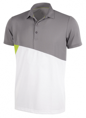 Galvin Green Pik Herr Mick Sharkskin/Lime/Vit i gruppen Klder & Accessoarer / Herrklder / KORTRMAT hos Dimbo Golf AB (2150079-78B4r)