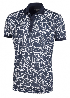 Galvin Green Piké Herr Markell Marinblå/Vit i gruppen Kläder & Accessoarer / Herr / Kortärmat hos Dimbo Golf AB (2150081-31B4r)