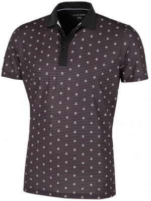 Galvin Green Piké Herr Monty V8+ Svart/Vit i gruppen Kläder & Accessoarer / Herrkläder / KORTÄRMAT / Galvin Green Pike hos Dimbo Golf AB (2150086-71B4r)