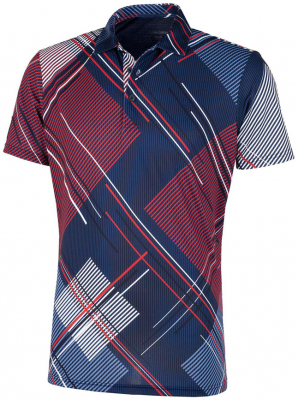 Galvin Green Piké Herr Mitchell V8+ Marinblå/Röd i gruppen Kläder & Accessoarer / Herr / Kortärmat hos Dimbo Golf AB (2150088-33B4r)