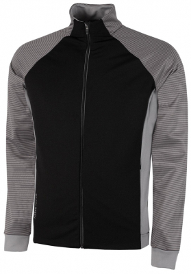 Galvin Green Insula Herr Långärm Full Zip Dominic Svart/Sharkskin i gruppen Kläder & Accessoarer / Herr / Långärmat hos Dimbo Golf AB (2154072-77B4r)