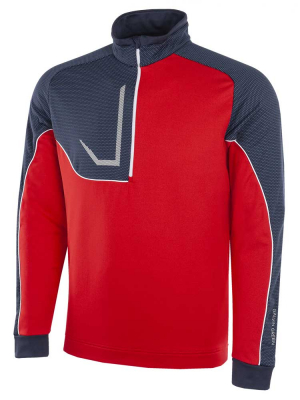 Galvin Green Insula Herr Lngrm Half-Zip Daxton Sporty Rd i gruppen Klder & Accessoarer / Herrklder / LNGRMAT hos Dimbo Golf AB (2154079-02B4r)