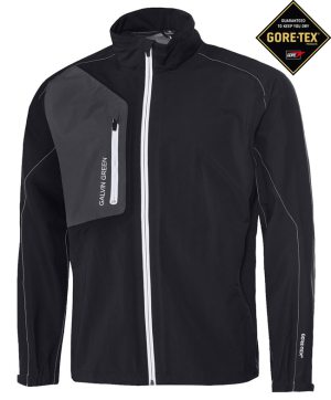 Galvin Green Gore-Tex Herr Paclite Stretch Jacka Angelo Svart/Iron grey/Vit i gruppen Klder & Accessoarer / Herrklder / REGNJACKOR hos Dimbo Golf AB (2156109-77B4r)