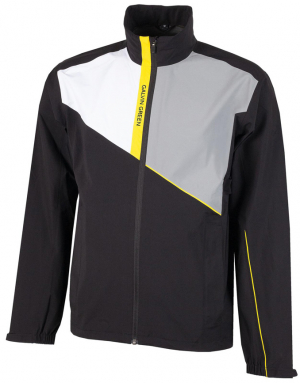 Galvin Green Gore-Tex Herr Paclite Stretch Jacka Apollo Svart/Vit/Sharkskin/Gul i gruppen Kläder & Accessoarer / Herr / Regnjackor hos Dimbo Golf AB (2156126-74B4r)
