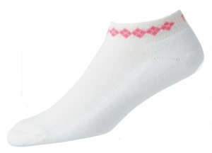 FootJoy Strumpa Dam ProDry Lightweight Argyle 19311 Vit/Rosa 36-40 i gruppen Klder & Accessoarer / Accessoarer / STRUMPOR hos Dimbo Golf AB (2508014-15)