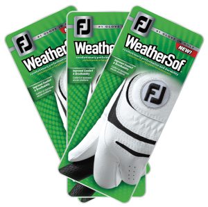 FootJoy Golfhandskar 3-pack Herr LH (Vanligast) WeatherSof Vit i gruppen Rea & Begagnat / Rea Handskar / Herr Vänster (Vanligast) hos Dimbo Golf AB (2544014-1111r)