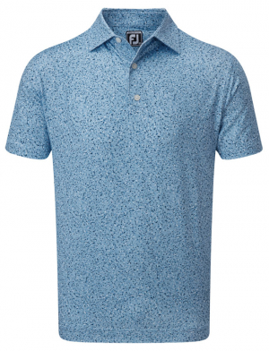 FootJoy Piké Granite Print Lisle 88417 Skymmningsblå i gruppen Kläder & Accessoarer / Herrkläder / KORTÄRMAT hos Dimbo Golf AB (2550010-884174r)