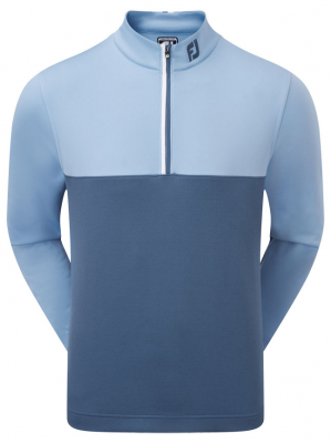 FootJoy Pullover Color Block Chill Out 88402 Mrk Bl/Blck i gruppen Klder & Accessoarer / Herrklder / LNGRMAT hos Dimbo Golf AB (2554011-884024r)