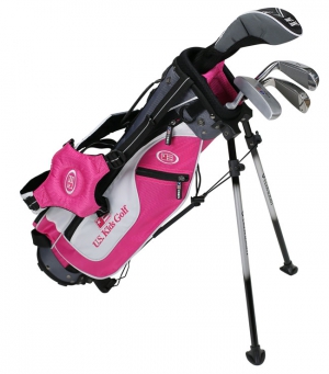 U.S.Kids Juniorset Höger 122-137 cm Svart/Silver/Rosa i gruppen Golfklubbor / Junior / Höger (Vanligast) hos Dimbo Golf AB (2873017-119951)