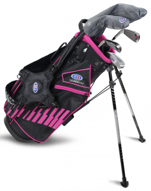 U.S.Kids Barnset WTs Höger 130-137 cm Grå/Rosa 5 klubbor i gruppen Golfklubbor / Nybörjarset Golf / Nybörjarset Barn Höger (Vanligast) hos Dimbo Golf AB (2873027-1319762)