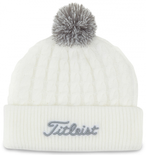 Titleist Mössa Cable Knit Pom Pom Vit/Grå i gruppen Kläder & Accessoarer / Accessoarer / Mössor hos Dimbo Golf AB (3204010-864216)