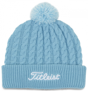 Titleist Mössa Cable Knit Pom Pom Sky/Vit i gruppen Kläder & Accessoarer / Accessoarer / MÖSSOR hos Dimbo Golf AB (3204010-864223)
