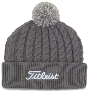 Titleist Mössa Cable Knit Pom Pom Grå/Vit i gruppen Kläder & Accessoarer / Accessoarer / MÖSSOR hos Dimbo Golf AB (3204010-864308)