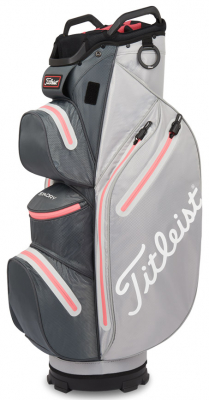 Titleist Vagnbag 14 StaDry Grafit/Gr/Korall i gruppen Golfbagar / Vagnbagar Vattentta hos Dimbo Golf AB (3212023-926174)